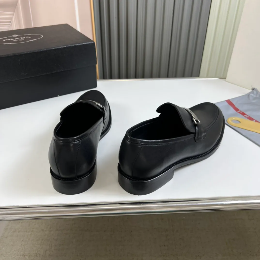 Men's shoes 💰520💰 Prada.PRADA men's business casual leather shoes, 1:1 shipment ⬆️Luxurious and noble 👞All imported original brand leather materials, just to create a more comfortable wearing experience, upper: original cowhide ➕Imported full cow lining, original outsole ✔️36-45 (45 non-returnable)